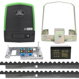 Centurion Sliding Gate Kit D5 SMART Kit + 2xTx4 + Nylon Rack + Batt