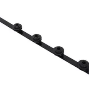Nemtek Fence Pole - 5Line Flat Bar Angle Black