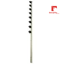 Nemtek Fence Pole  8Line SQ Tube Jurassic Galv Straight Slotted WB