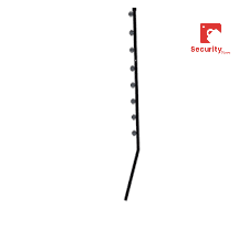 Nemtek Fence Pole - 8Line Square Tube Straight Black Shield Insulator