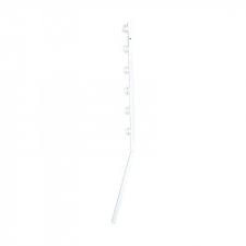 Nemtek Fence Pole - 6Line Flat Bar Angled White