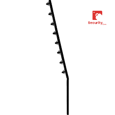 Nemtek Fence Pole - 8Line Square Tube Angled Black